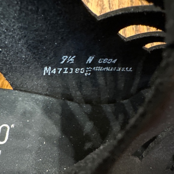 MUNRO AMERICAN WOMENS BLACK ABBY SANDALS ADJUSTABLE HEEL STEAP AND RUBBER SOLE - Picture 7 of 10